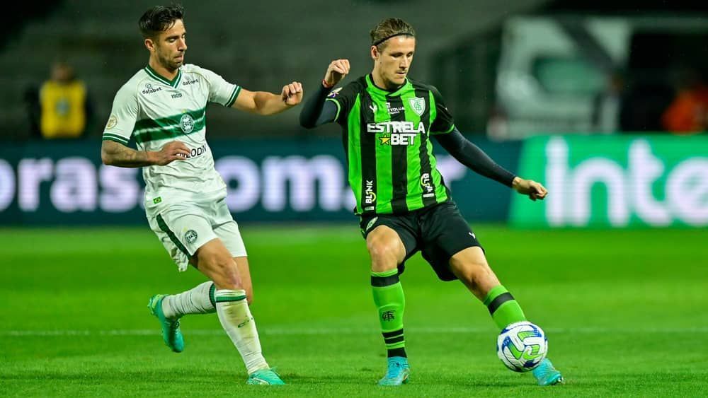 América e Coritiba se enfrentam em jogo que pode definir 1º rebaixado no Brasileiro