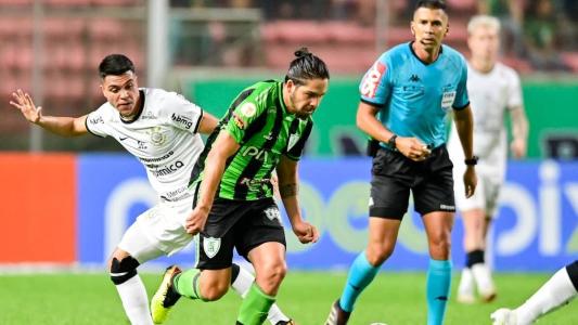 No último confronto em BH, o América venceu o Corinthians por 1 a 0