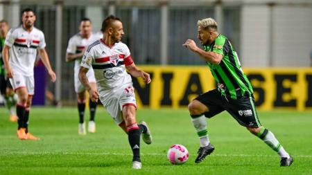 No último confronto, vitória do São Paulo por 2 a 1 sobre o América em Belo Horizonte