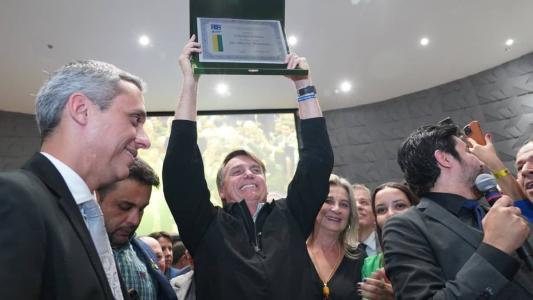 No último dia 18, Bolsonaro recebeu título de cidadania honorária de Goiás