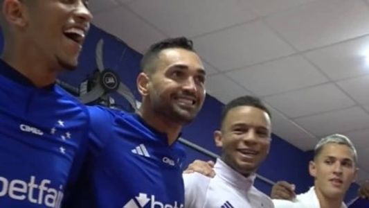 No vestiário, Gilberto prometeu pagar churrasco aos companheiros do Cruzeiro