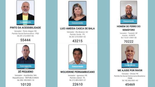Fotos mostram candidatos a vereador pelo Brasil