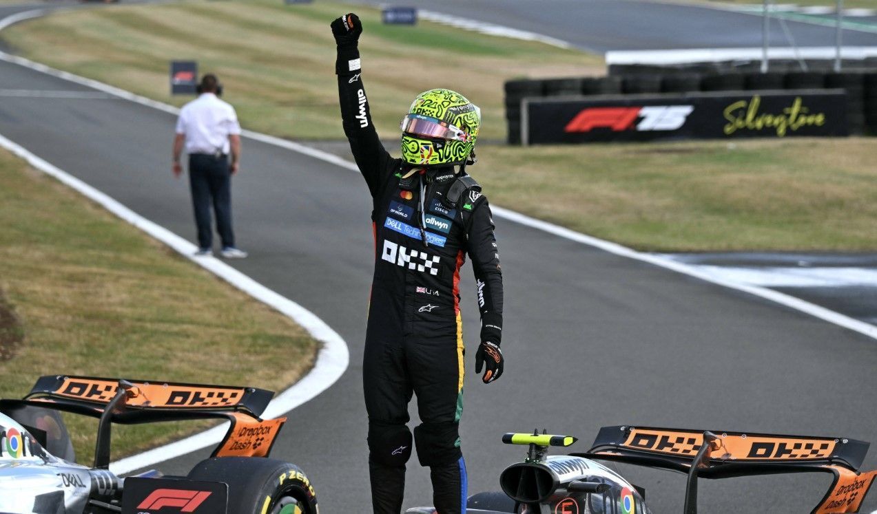 Lando Norris celebra primeira vitória em casa na F1: 'Vou levar na memória'