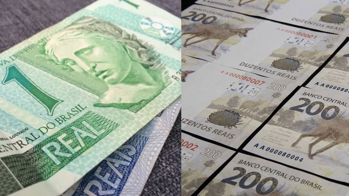 Nota de R$ 200 circula menos que a extinta cédula de R$ 1; confira o ranking