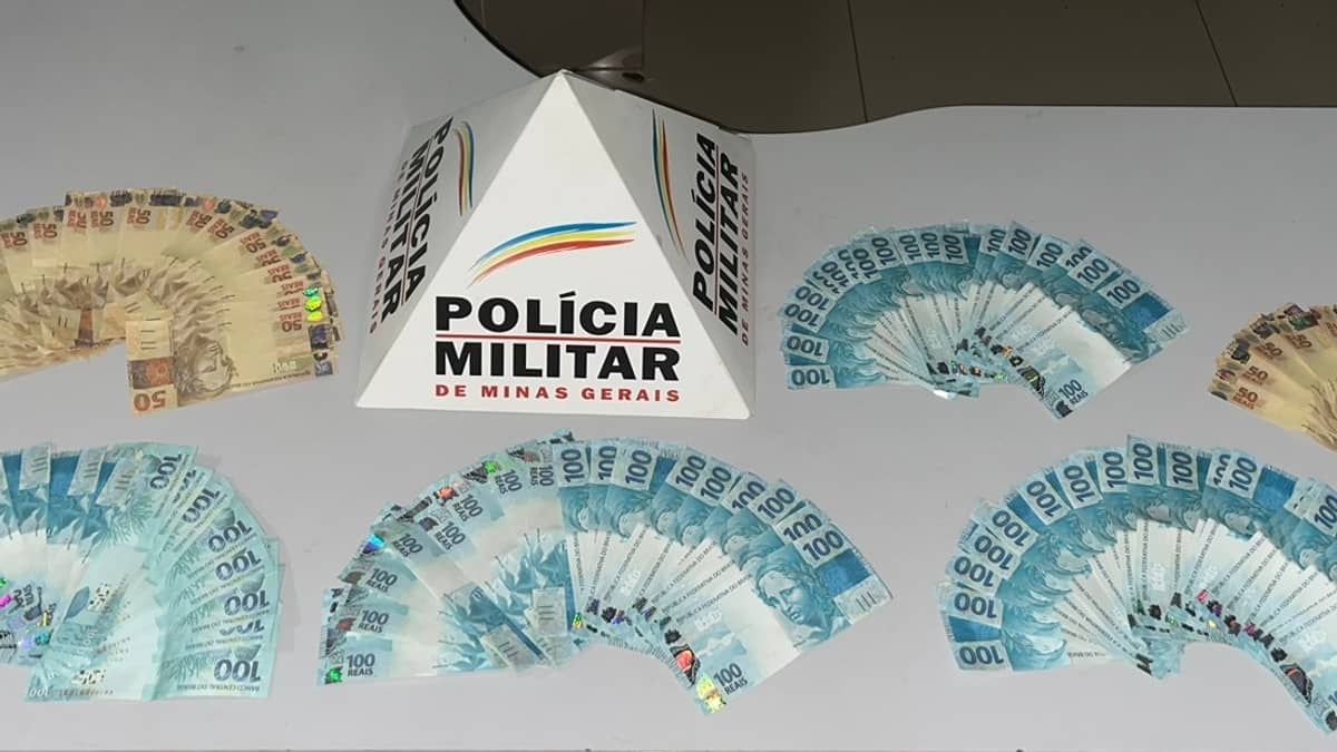 Homem é preso com R$ 10 mil em notas falsas ao tentar se passar por outra pessoa em Minas