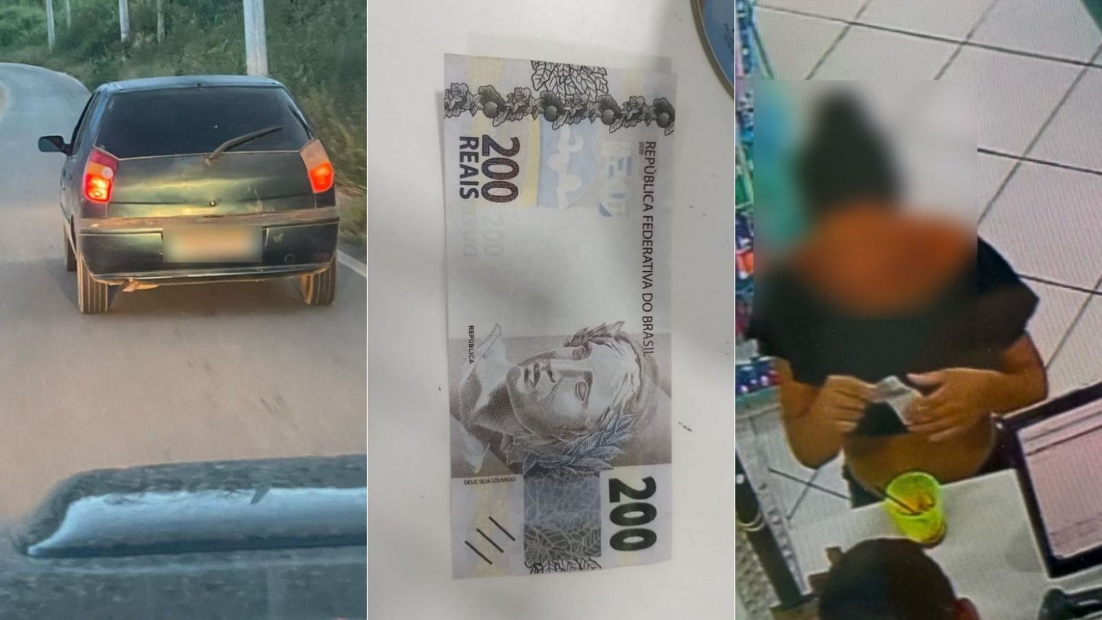 Golpe com notas falsas de R$ 100 e R$ 200: casal dá prejuízo no comércio da Grande BH