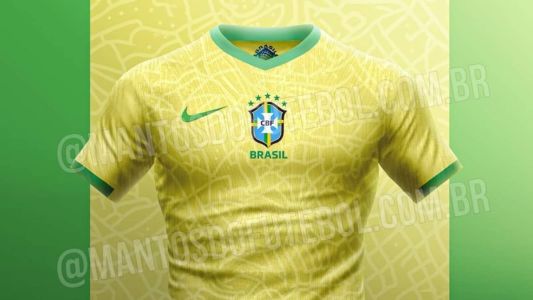 Nova camisa do Brasil, segundo informações do site Mantos do Futebol