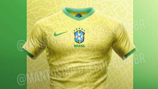 Nova camisa do Brasil, segundo informações do site Mantos do Futebol