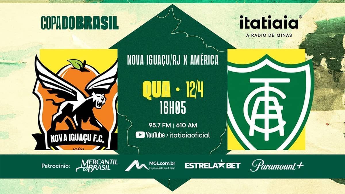 Nova Iguaçu x América: assista à transmissão do jogo na Itatiaia