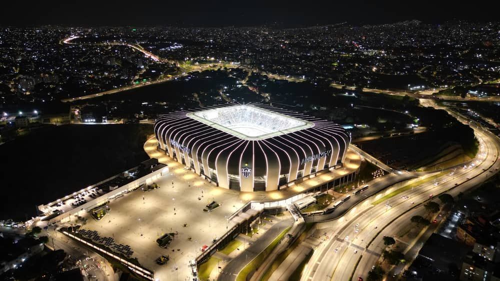 Iluminação externa é inaugurada, e Arena MRV terá interação com Belo Horizonte