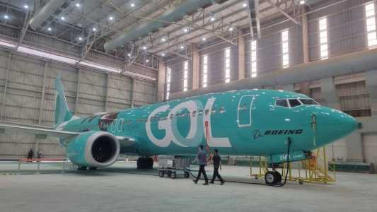 Nova pintura do Boeing 737 da Gol que fará a rota São Paulo/Miami/Orlando