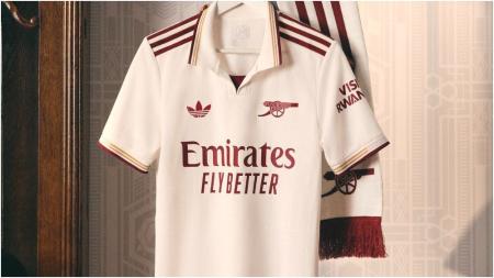 Nova terceira camisa do Arsenal, da Inglaterra