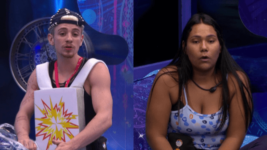 Juliano e Chaiany discutem