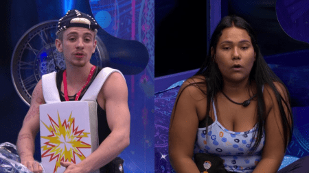 Juliano e Chaiany discutem