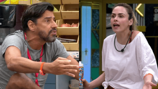 Alberto e Ana Paula discutem