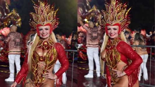 Mulher Pera usando a fantasia errada
