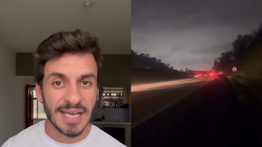 Thiago Domingues foi abandonado na estrada