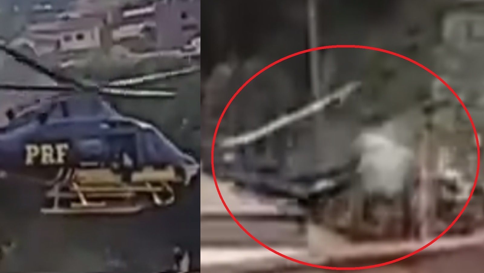 Vídeo: veja a decolagem e pouso forçado do helicóptero da PRF em BH por novo ângulo