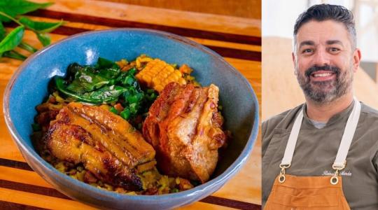 O Arroz de frutos do mato, criação do chef mineiro Reinaldo Mendes