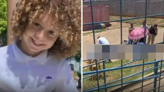 O ataque de fúria dele começou na rua e terminou na entrada do CEMEI Tia Nasa, onde o menino estudava