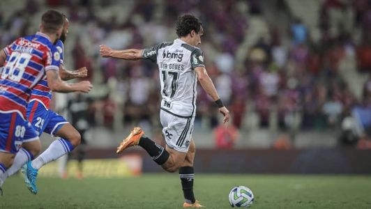 O Atlético foi derrotado pelo Fortaleza, por 2 a 1, no confronto do primeiro turno