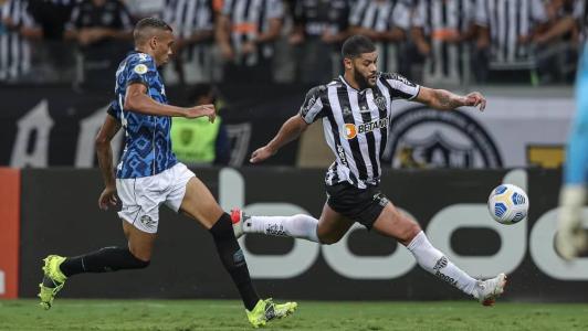 O Atlético venceu o Grêmio por 2 a 1 na última vez que as duas equipes se enfrentaram em Belo Horizonte, no Brasileirão de 2021