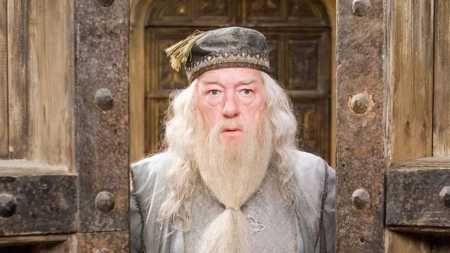 O ator interpretou Dumbledore na saga de filmes
