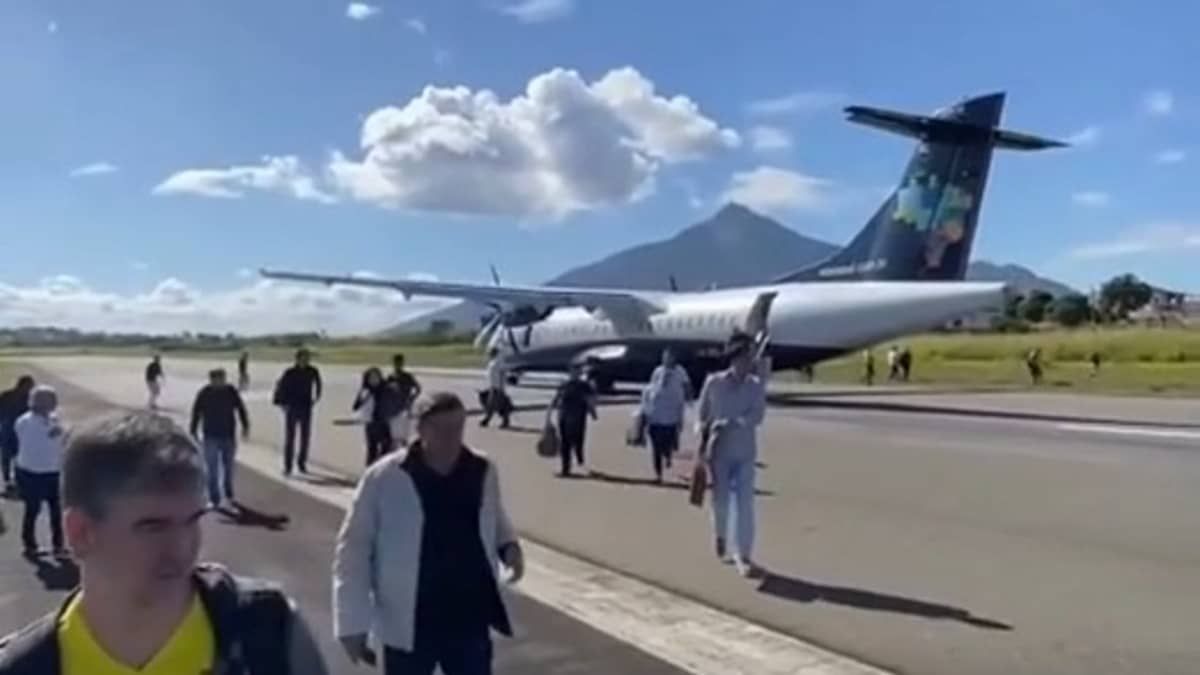 Vídeo: passageiros deixam voo às pressas após problema no pouso em Governador Valadares