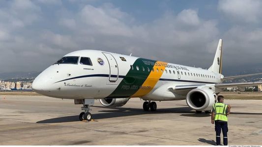 O avião presidencial foi enviado pela Força Aérea Brasileira (FAB) ao Egito com o objetivo de repatriar brasileiros que estão na Faixa de Gaza