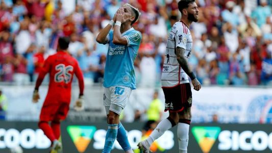 O Bahia perdeu para o Flamengo no primeiro turno, na Fonte Nova, por 3 a 1