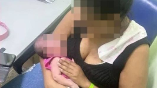 O bebê foi encaminhado para o Hospital Municipal após o fato