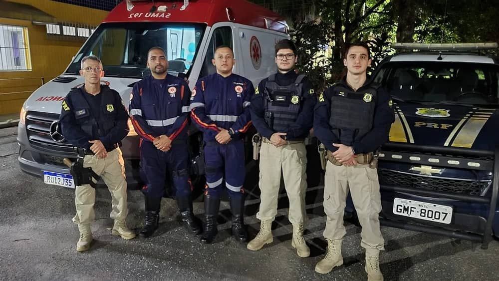 Bebê sofre parada cardiorrespiratória e é salvo por PRF e SAMU em Minas