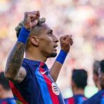 Raphinha, do Barcelona, marca e garante a vitória diante do Athletic Bilbao