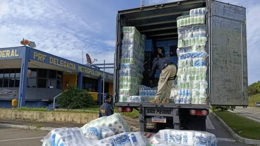 O caminhão foi interceptado em Betim
