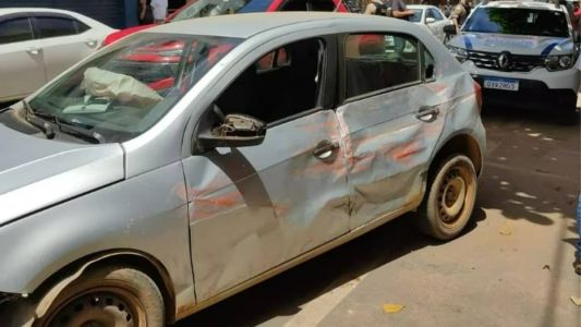 O carro do idoso foi encaminhado para o pátio credenciado do Detran