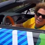 Vídeo: Romero Britto é visto tentando evitar que seu carro seja rebocado nos Estados Unidos