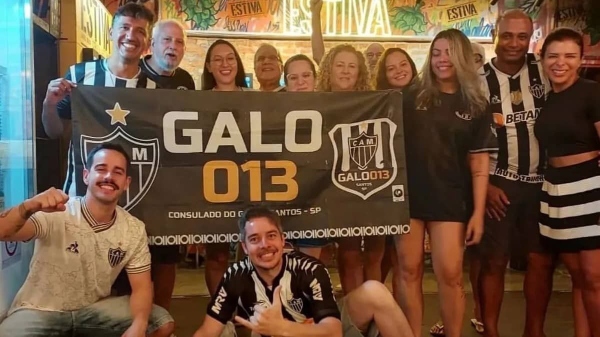 Santos x Atlético: Consulado comemora um ano e terá Galo in loco