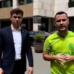 Nikolas publica vídeo junto com Cleitinho em frente a hotel de Lula: 'vamos fiscalizar'
