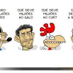 Charge do Duke: o efeito cascata das dívidas no futebol mineiro