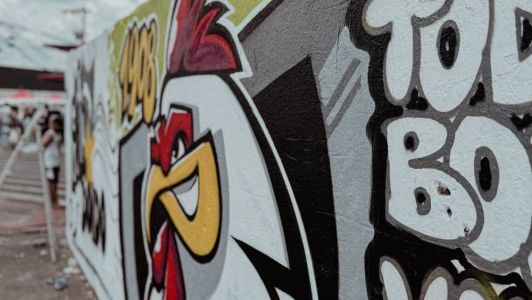 O entorno da Arena MRV ganhou ares de 'Caminito' (Bairro do Boca, na Argentina) neste domingo (20)