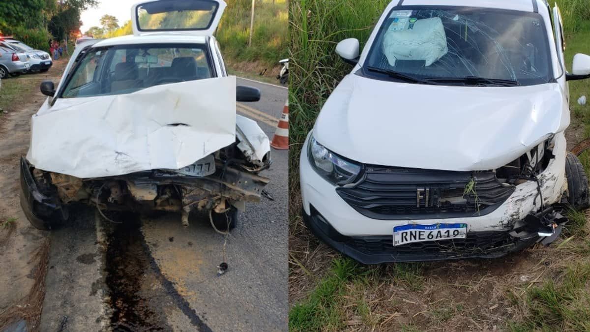 Bebê é arremessada para fora de carro em acidente na MG-353 em Minas 