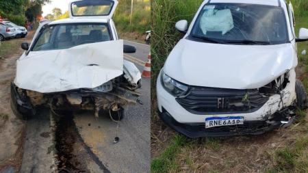 O equipamento de segurança estava na porta do carro