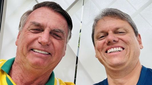 Tarcísio tira foto com Bolsonaro e Caiado confirma participação em ato | CNN Brasil