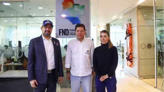 O gerente do Brazilian Girolando, Marcello Cembranelli,, o diretor-executivo, Didier Tavera, a subdiretora de Governo e Regiões, Carolina Franco