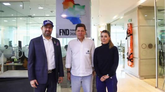 O gerente do Brazilian Girolando, Marcello Cembranelli,, o diretor-executivo, Didier Tavera, a subdiretora de Governo e Regiões, Carolina Franco