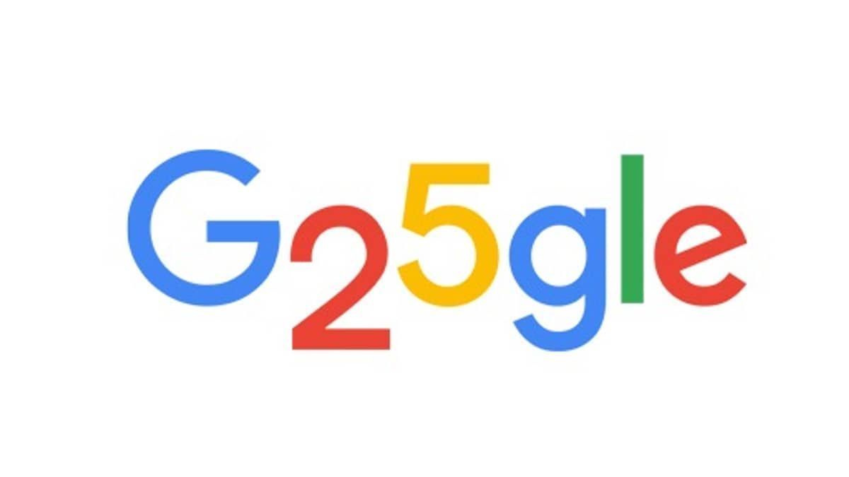 Google comemora 25 anos com arte especial; confira