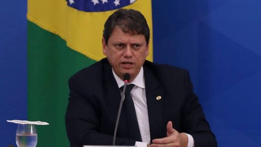 O governador de São Paulo, Tarcísio de Freitas (Republicanos)