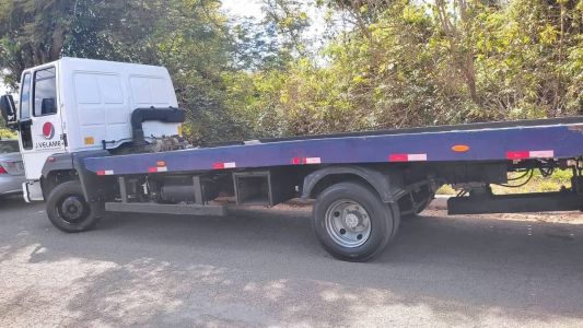 O guarda civil atirou contra o caminhão após uma discussão de trânsito