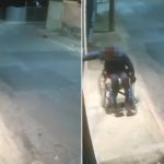 Vídeo: cadeirante tenta arrombar escritório e acaba preso em Contagem, na Grande BH