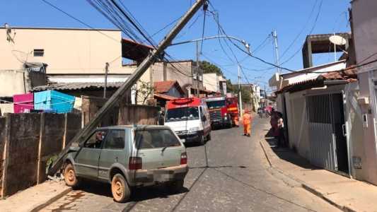 O homem não sofreu ferimentos graves e foi encaminhado para atendimento médico